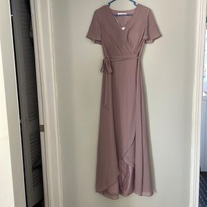 Brand New JJ House dusk colored bridesmaid dress!